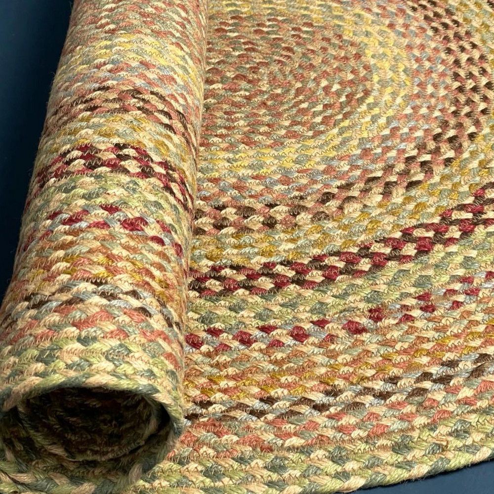 The Braided Rug Company Oval Jute Rug, Pampas
