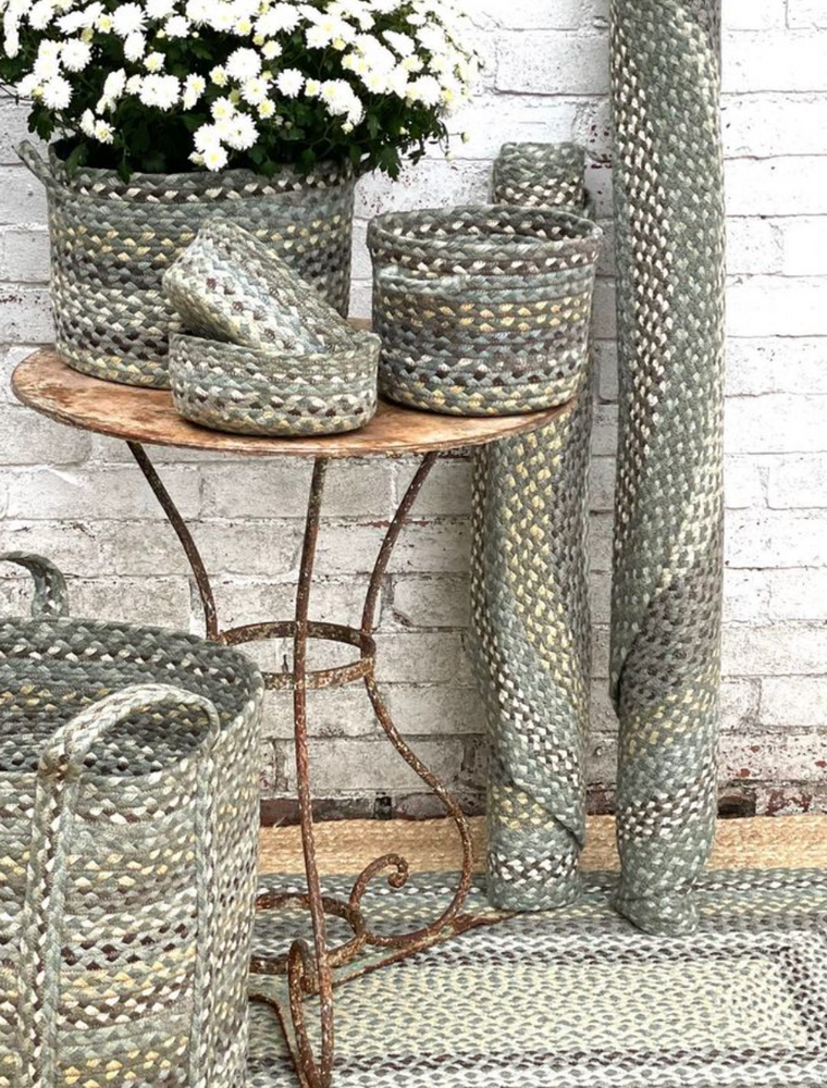 The Braided Rug Company Rectangle Jute Rug, Seaspray