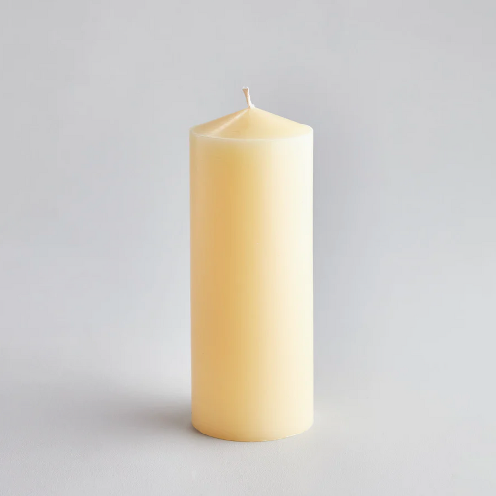 St Eval Unscented Church Pillar Candle, Ivory 8 X 20 CM