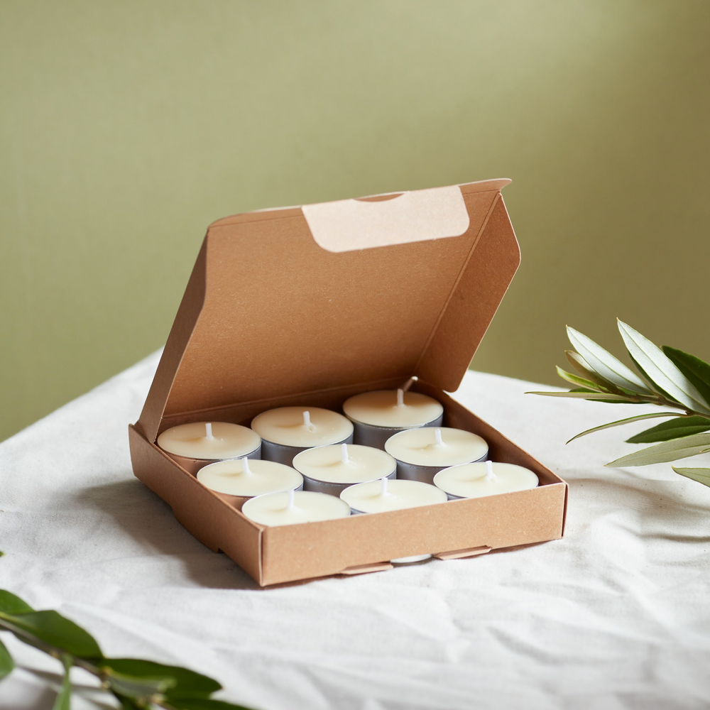 St Eval Wild Gorse Scented Tealights, (Set Of 9)