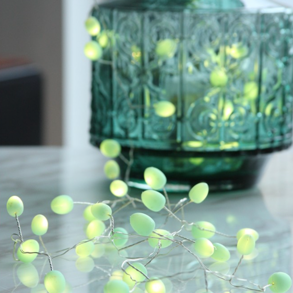 Tear drop Fairy Lights Mint (Battery Operated)