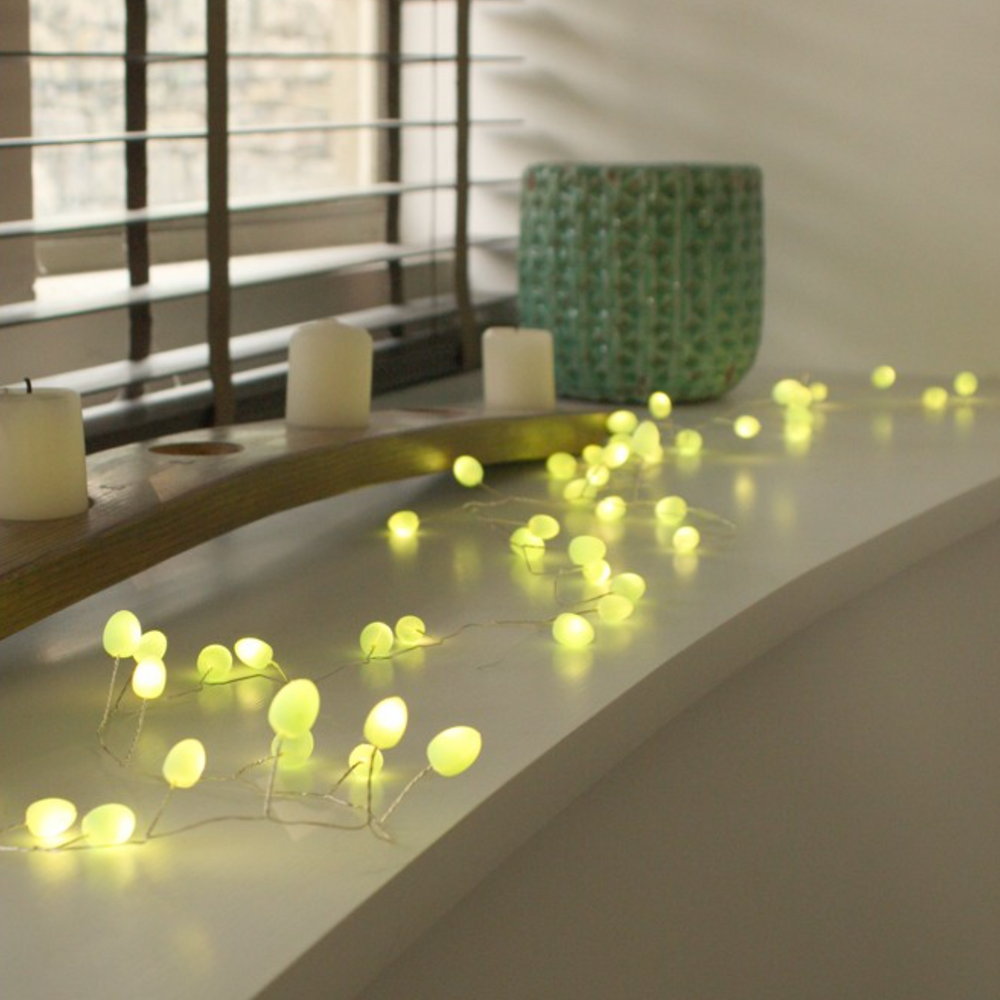 Tear drop Fairy Lights Mint (Battery Operated)