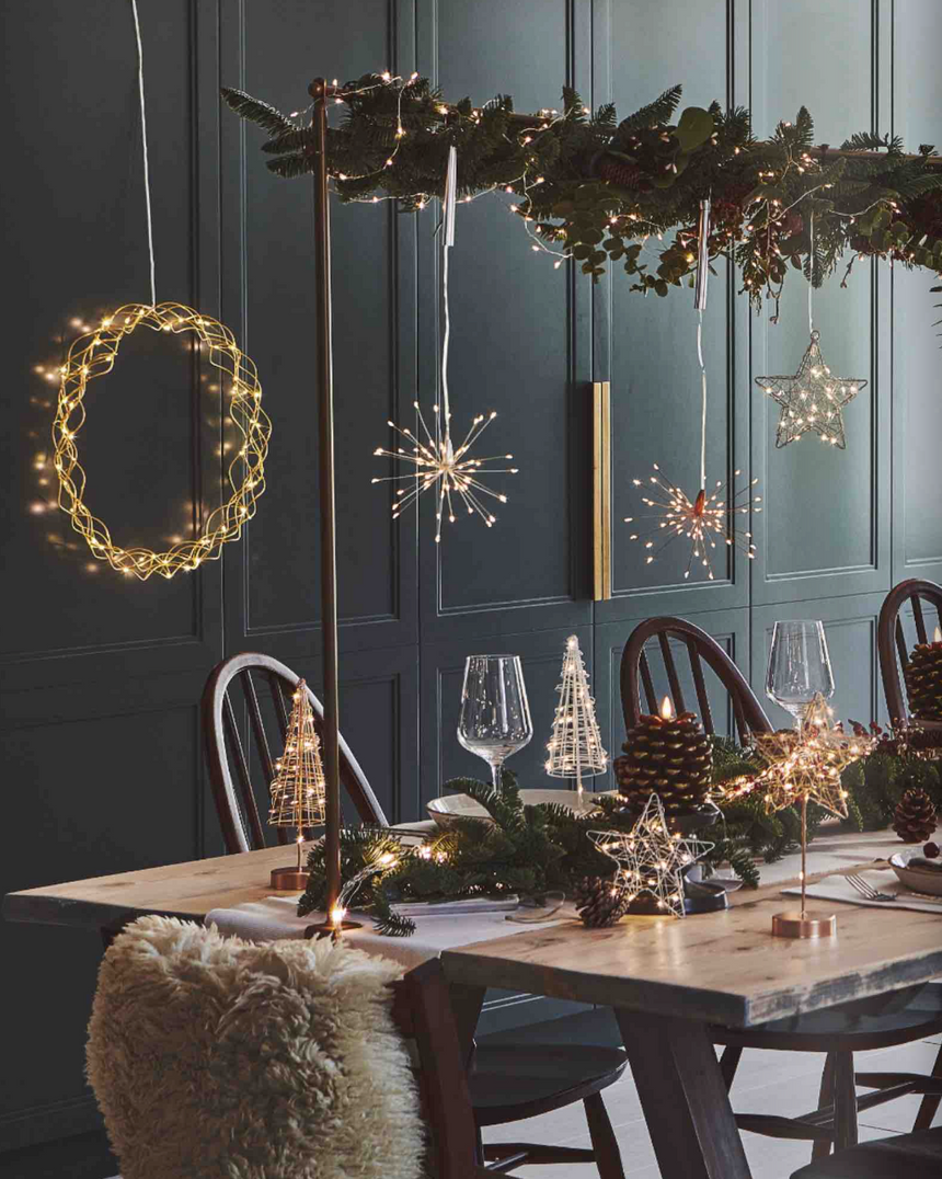 LED Table Star, Gold