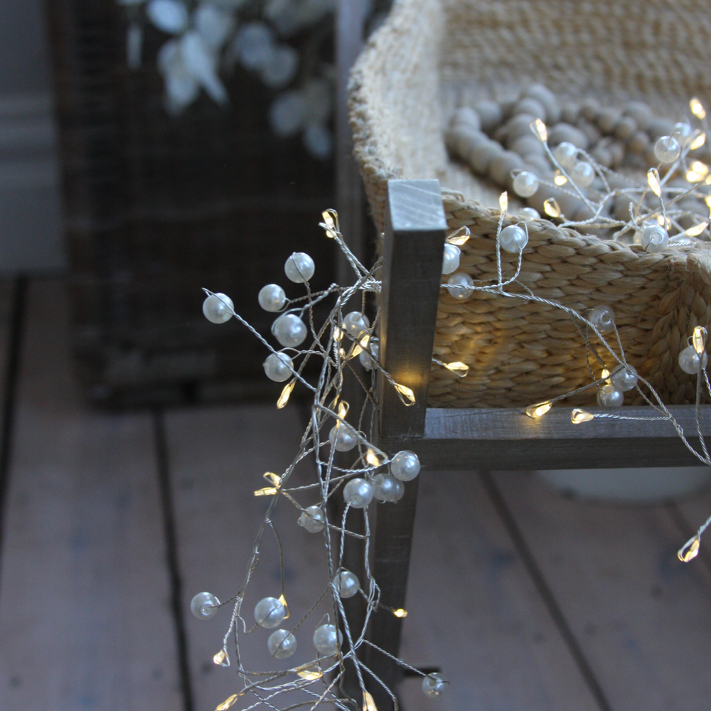 Pearl Cluster LED Fairy Lights (Battery Powered)