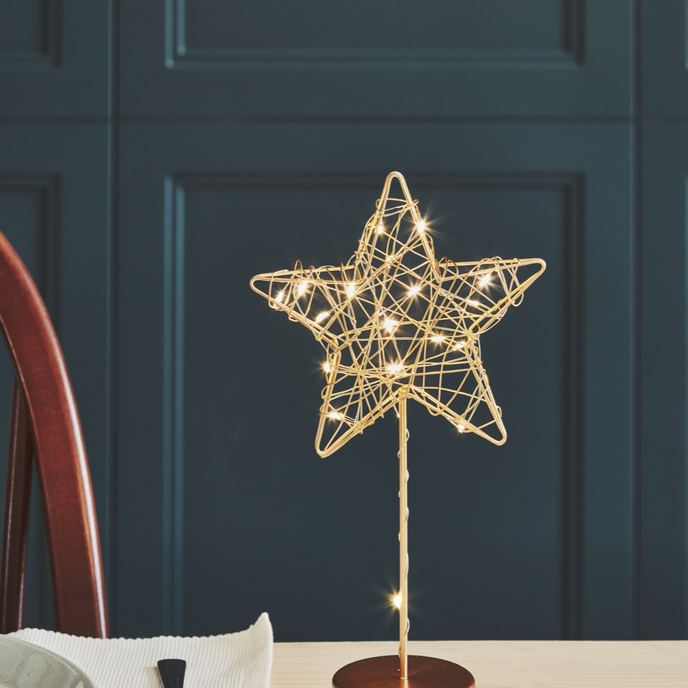 LED Table Star, Gold