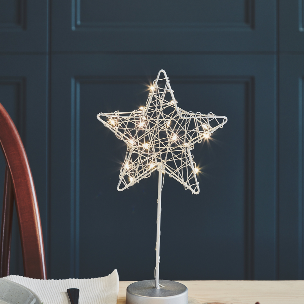 LED Table Star, Silver