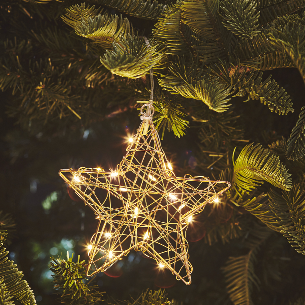 LED Hanging Star, Gold