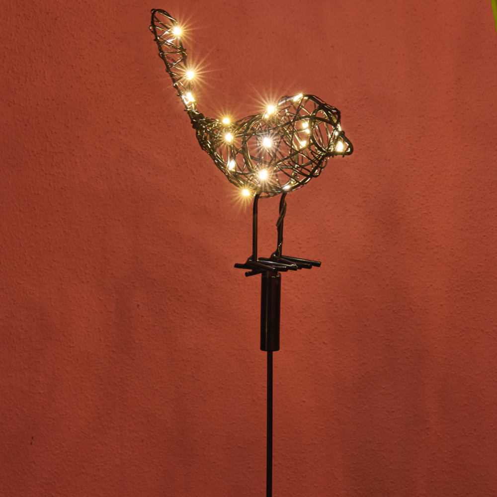 LED Solar Robin Garden Light
