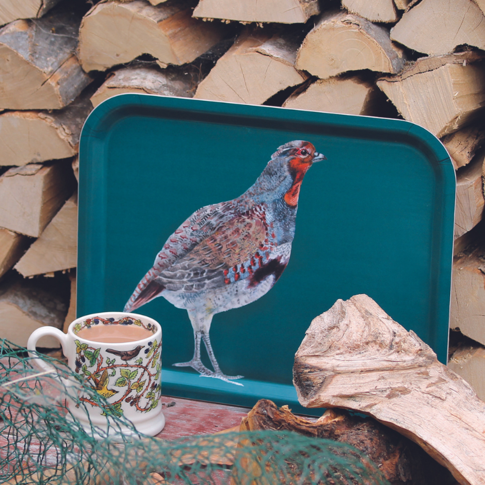 Emma Bridgewater Rectangular Birch Serving Tray, Partridge