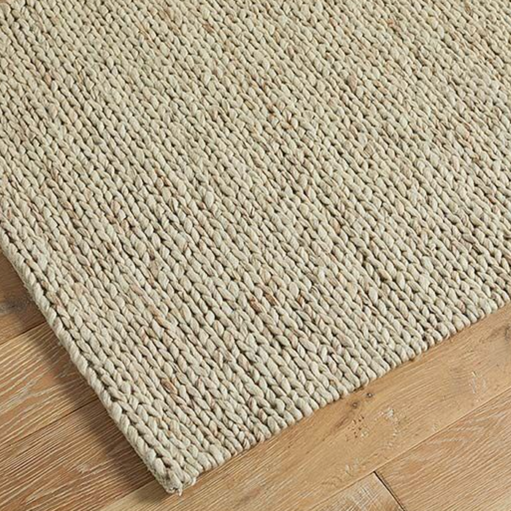 Walton & Co Plait Wool Rug, Natural