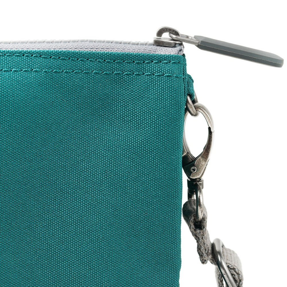 Roka London Carnaby Crossbody Bag, Teal (Sustainable Canvas)