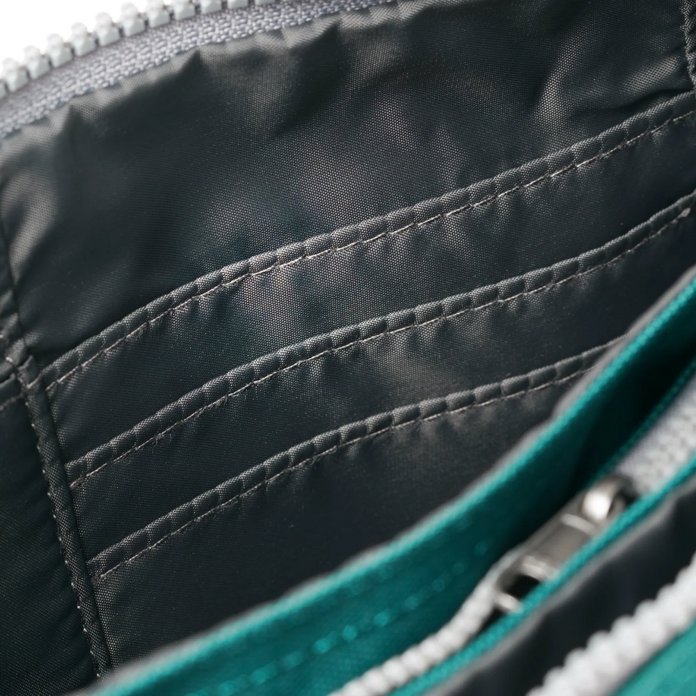 Roka London Carnaby Crossbody Bag, Teal (Sustainable Canvas)