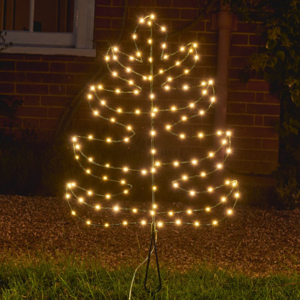 Solar Powered LED Monstera Light