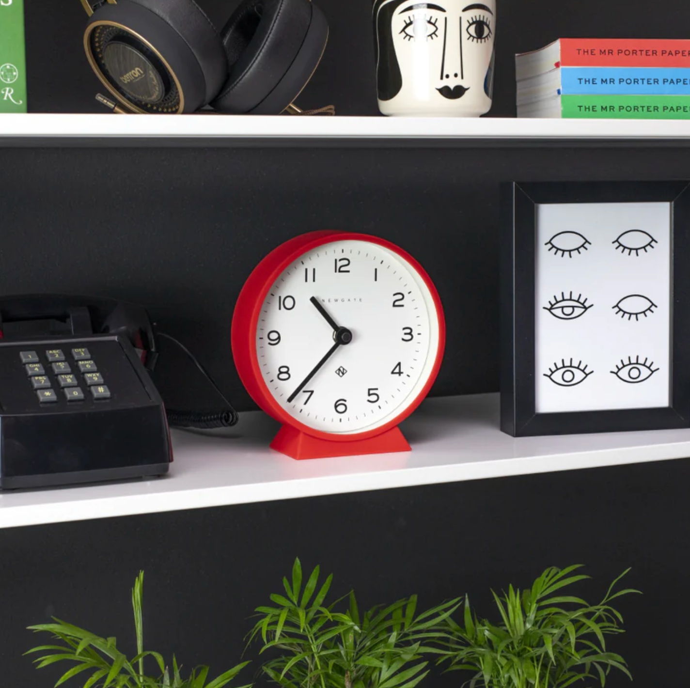 Newgate M Echo Mantel Clock, Red