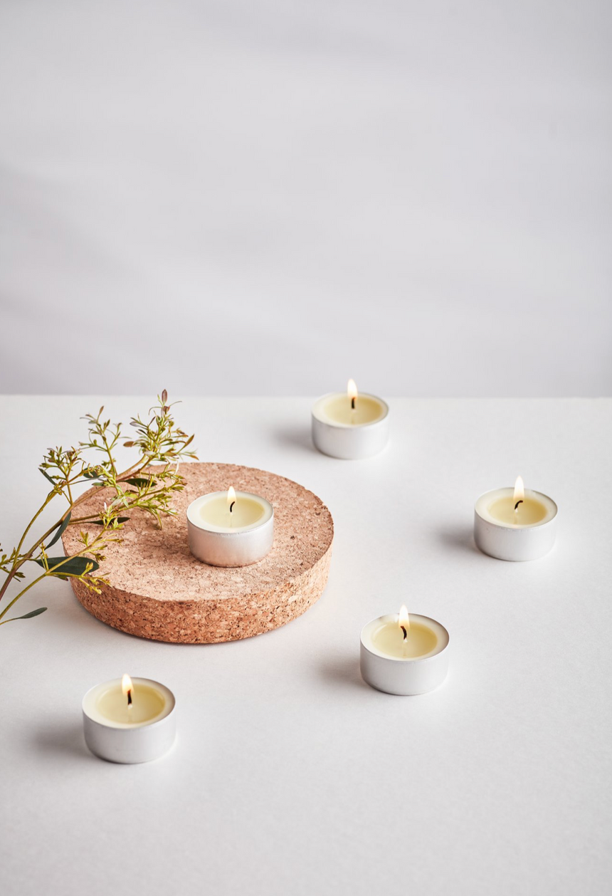 St Eval Fig Tree Scented Tealights, (Set Of 9)