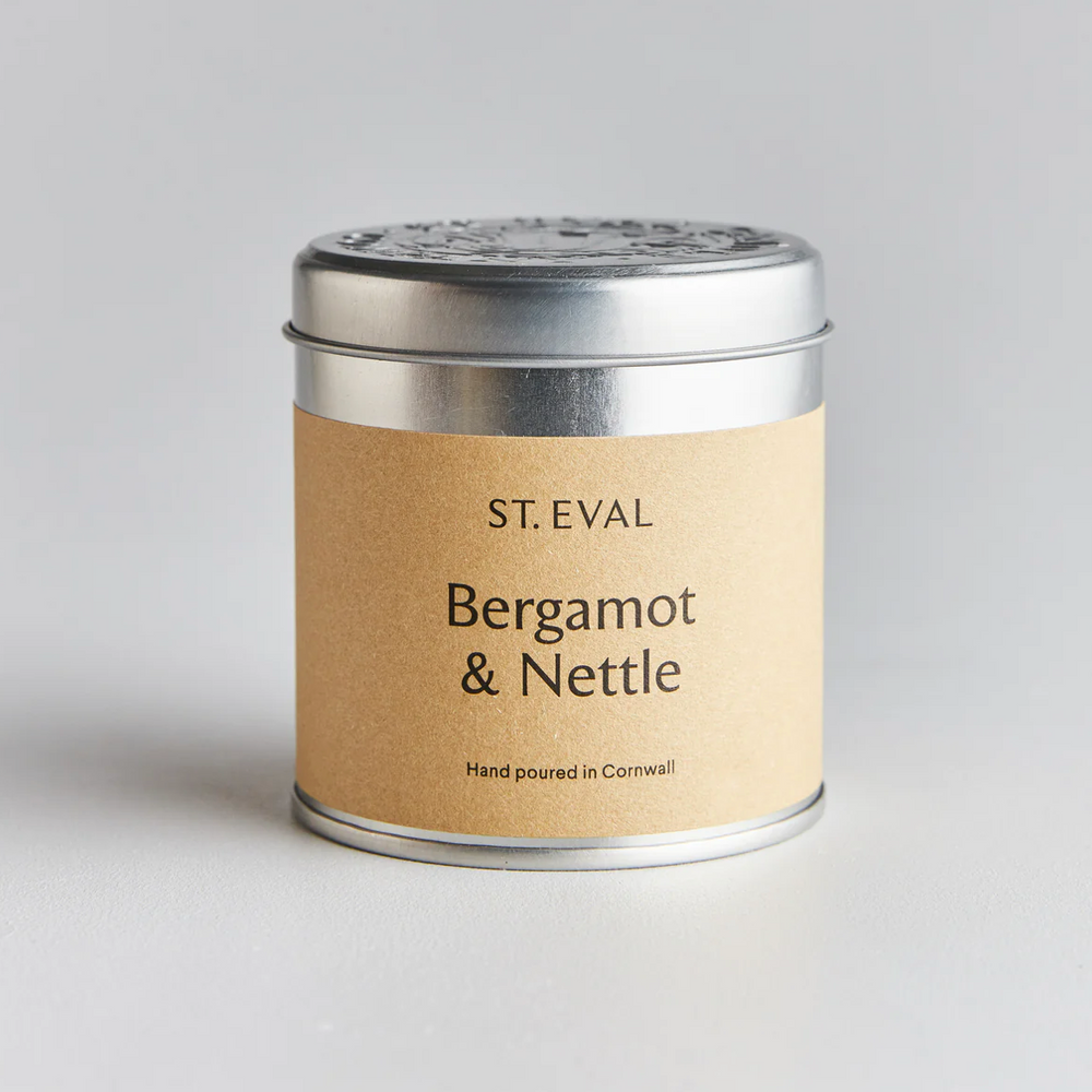 St Eval Bergamot & Nettle Scented Tin Candle