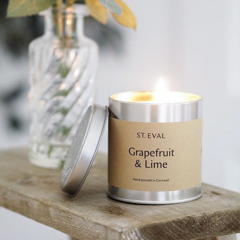 St Eval Grapefruit & Lime Scented Tin Candle