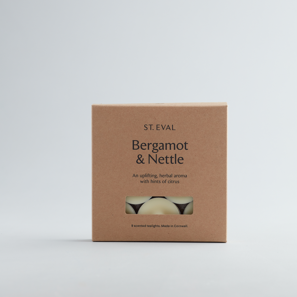 St Eval Bergamot & Nettle Scented Tealights, (Set Of 9)