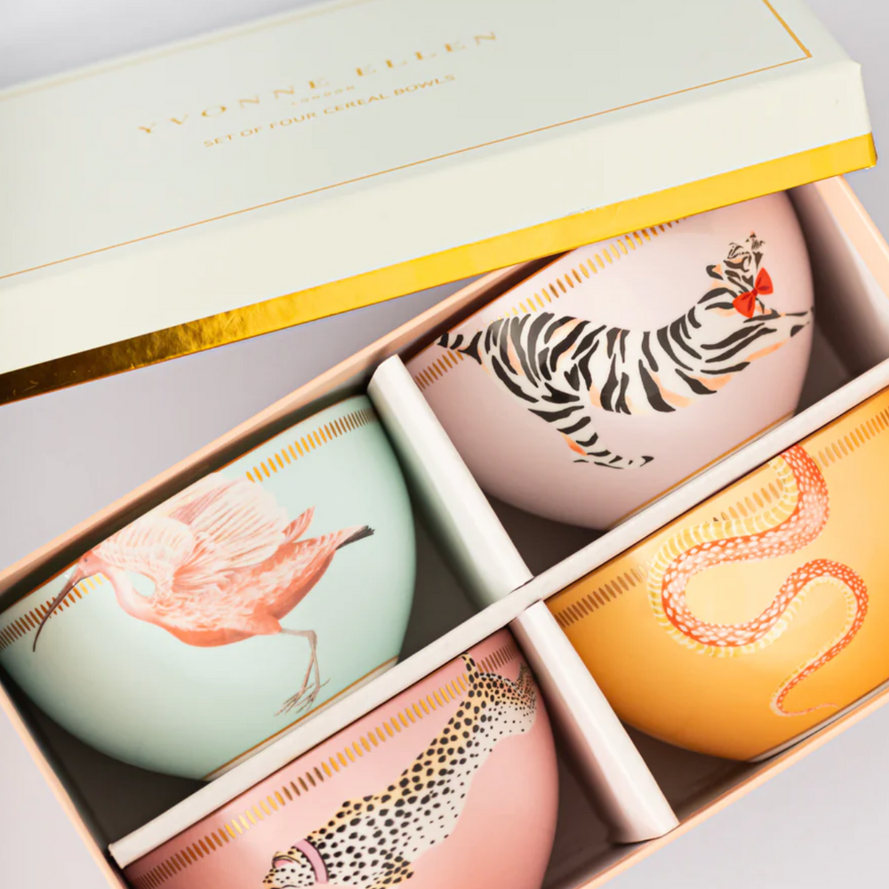 Yvonne Ellen Animal Cereal Bowls, (Set Of 4)