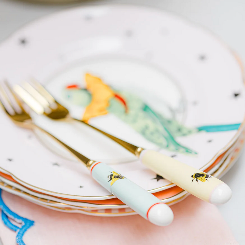 Yvonne Ellen Cake Fork Set, Bee