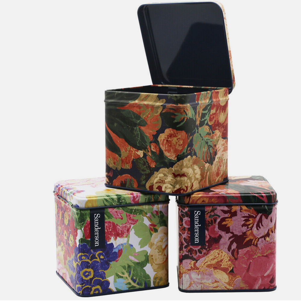 Sanderson Square Storage Canisters Very Rose & Peony (Set of 3)