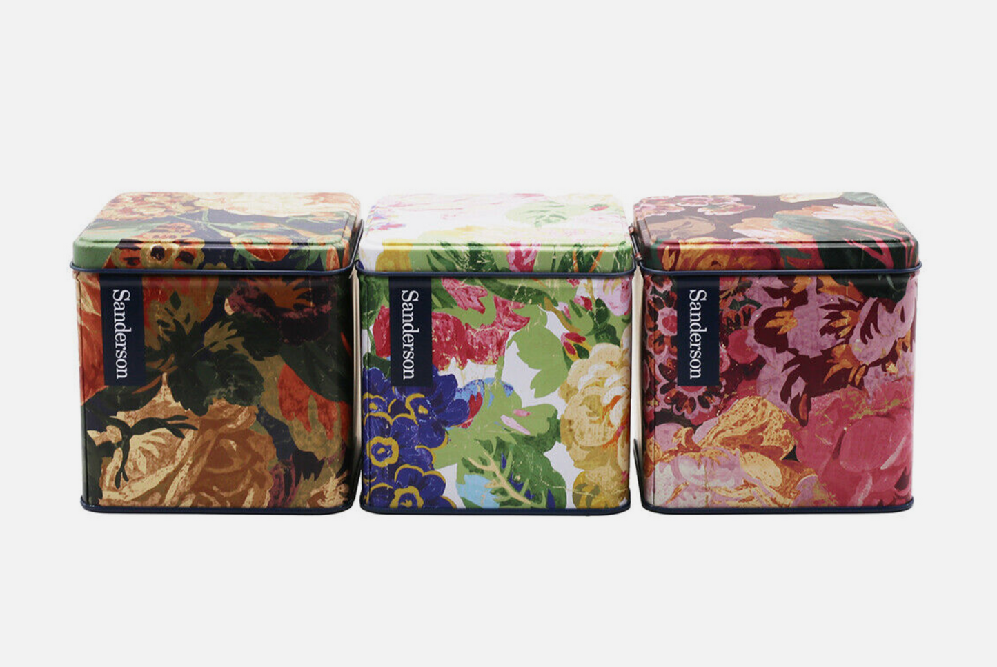 Sanderson Square Storage Canisters Very Rose & Peony (Set of 3)