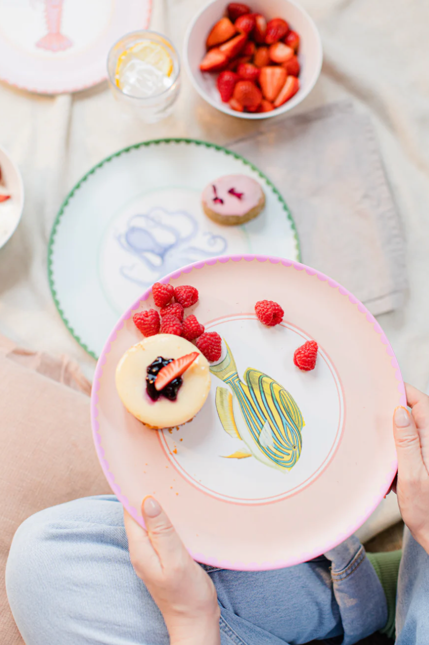 Yvonne Ellen Under The Sea Melamine Picnic Side plates, (Set Of 4)