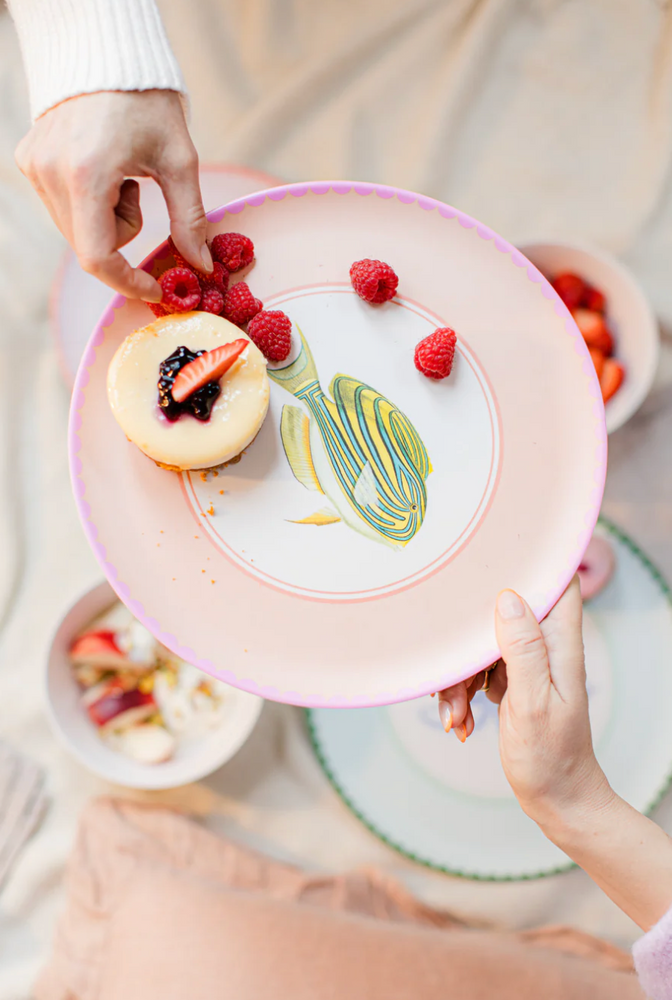 Yvonne Ellen Under The Sea Melamine Picnic Side plates, (Set Of 4)