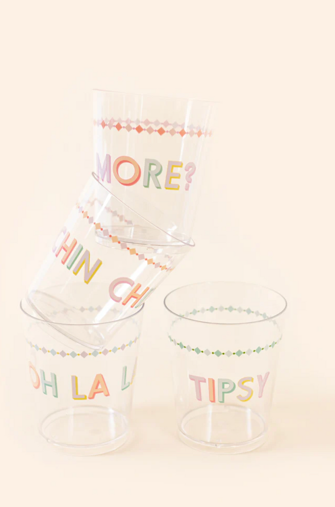 Yvonne Ellen Slogan Picnic Tumblers (Set Of 4)