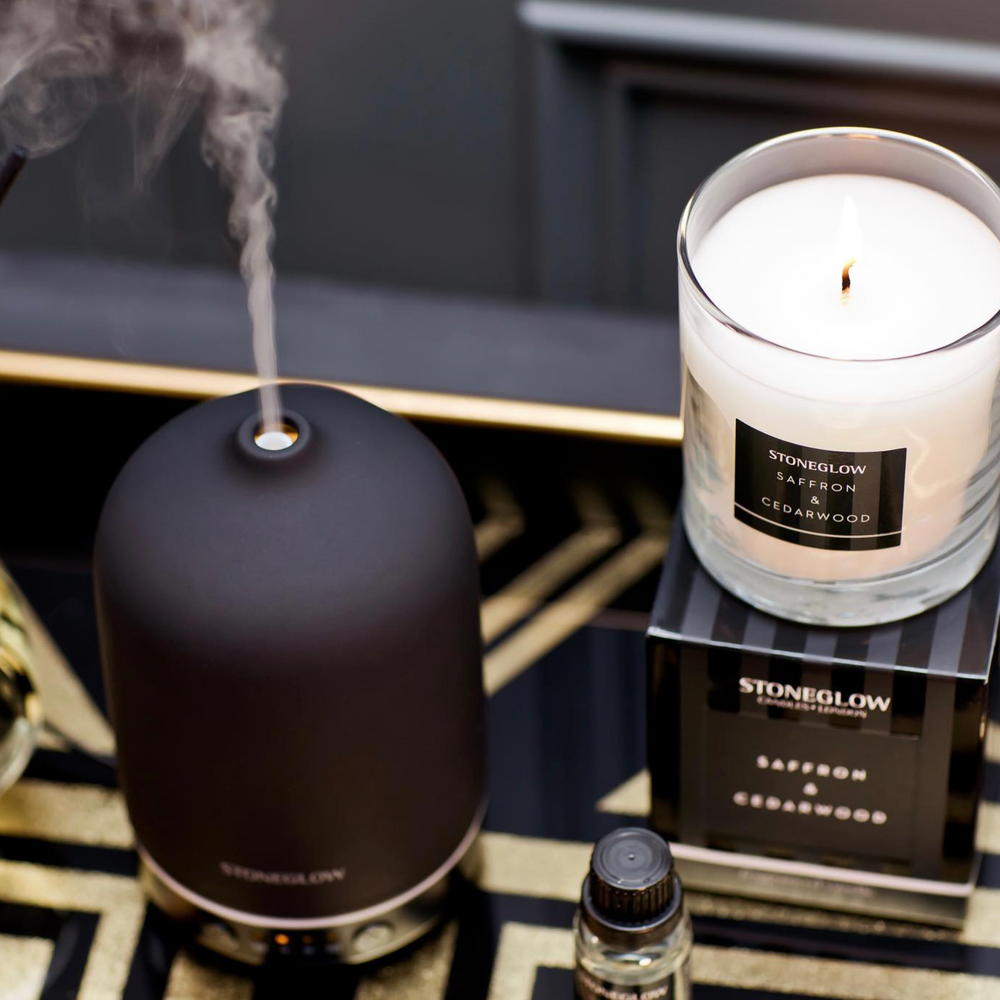 Stoneglow Modern Classics Collection Scented Candle, Saffron & Cedarwood