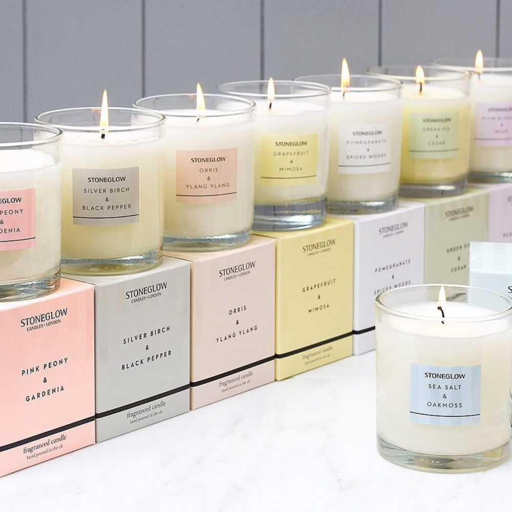 Stoneglow Modern Classics Collection Scented Candle, Green Fig & Cedar