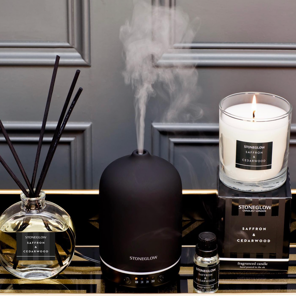 Stoneglow Modern Classics Collection Scented Candle, Saffron & Cedarwood