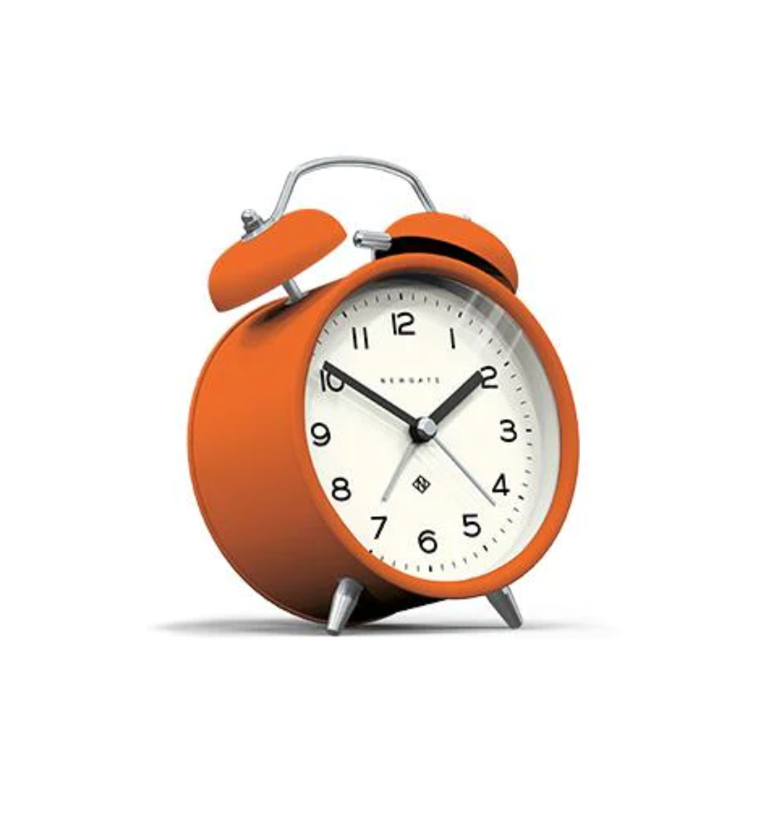 Newgate Charlie Bell Echo Alarm Clock, Orange