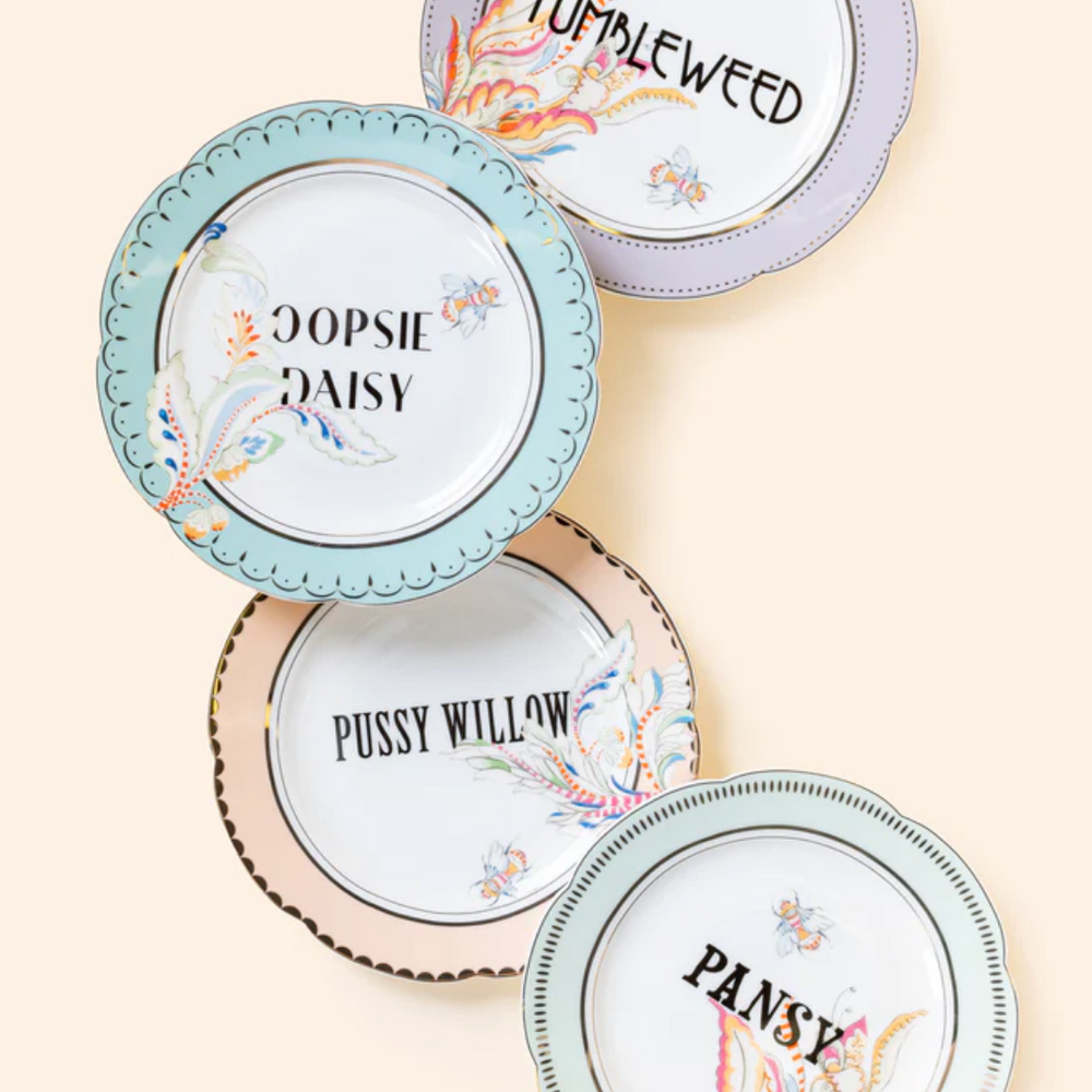 Yvonne Ellen Floral Tea Plates, Set Of 4