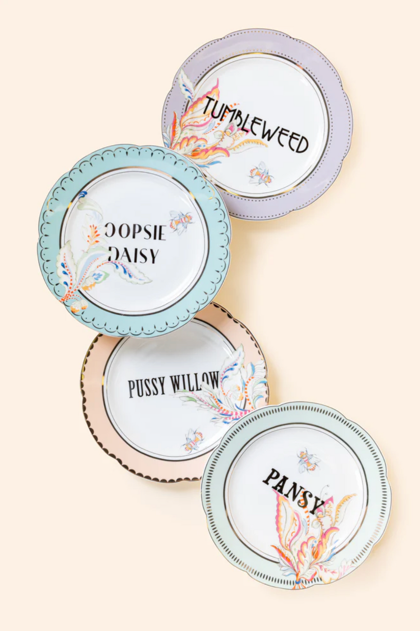 Yvonne Ellen Floral Tea Plates, Set Of 4