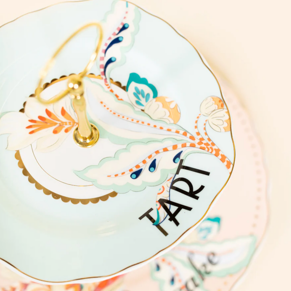 Yvonne Ellen Floral Two Tier Cake Stand