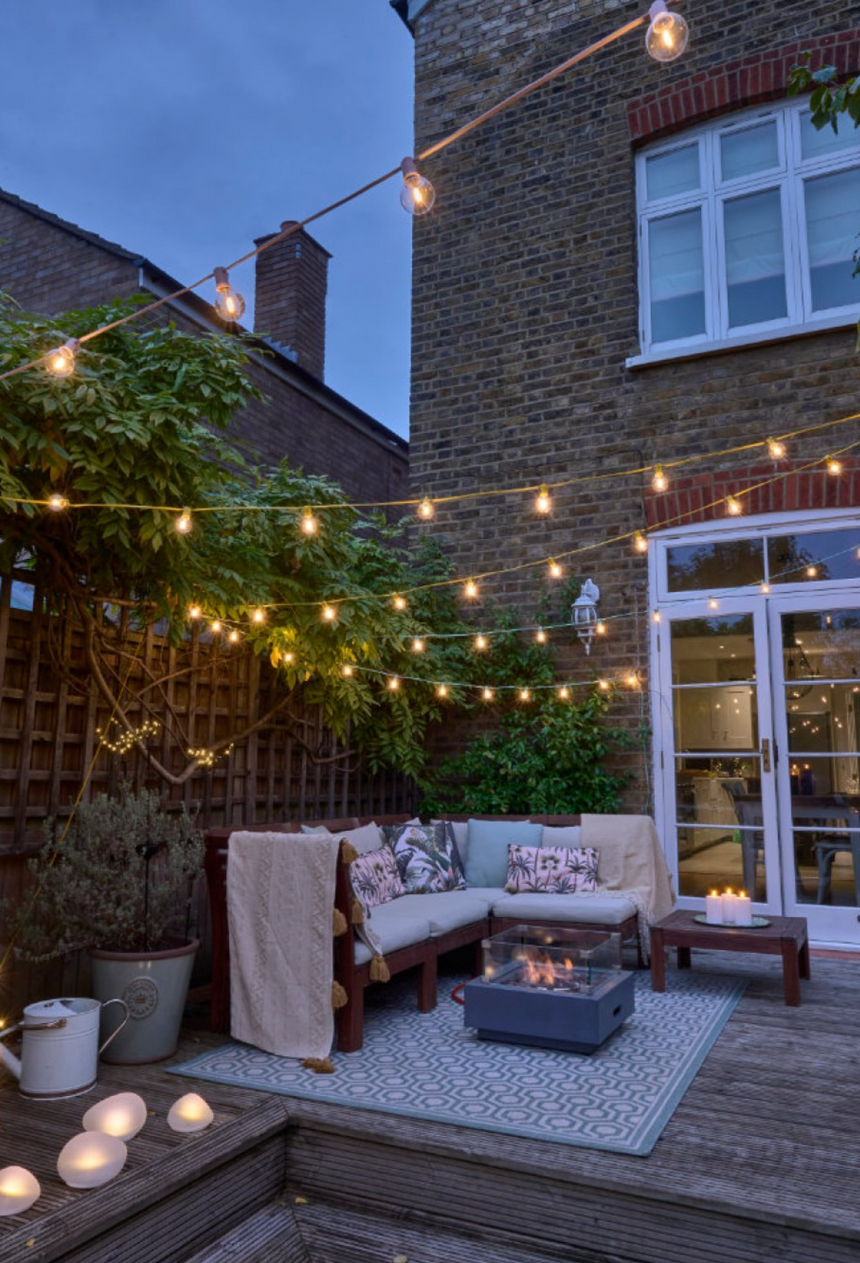 LED Festoon Light, Mint Green