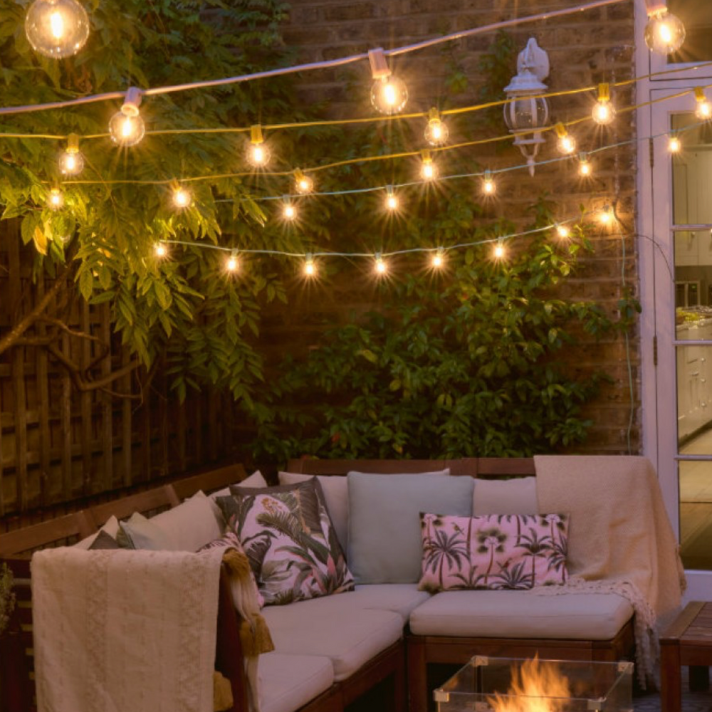 LED Festoon Light, Mint Green