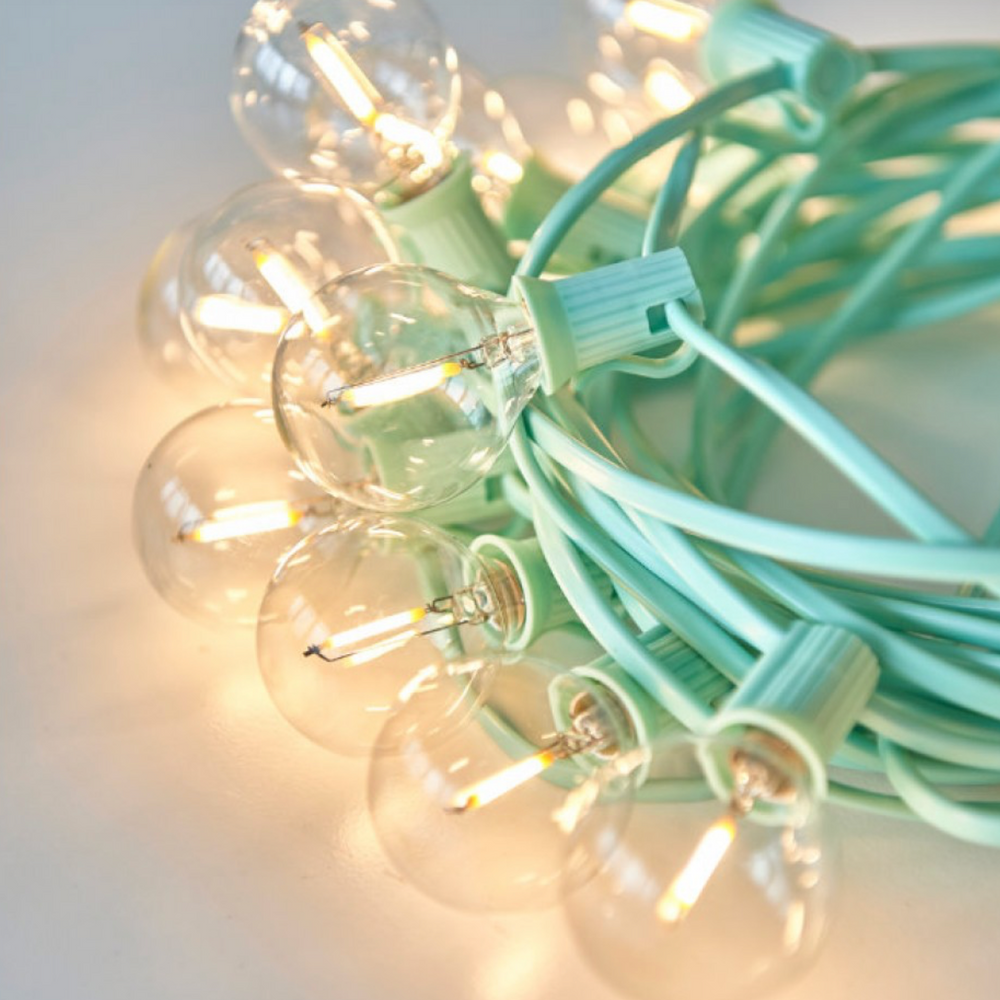 LED Festoon Light, Mint Green