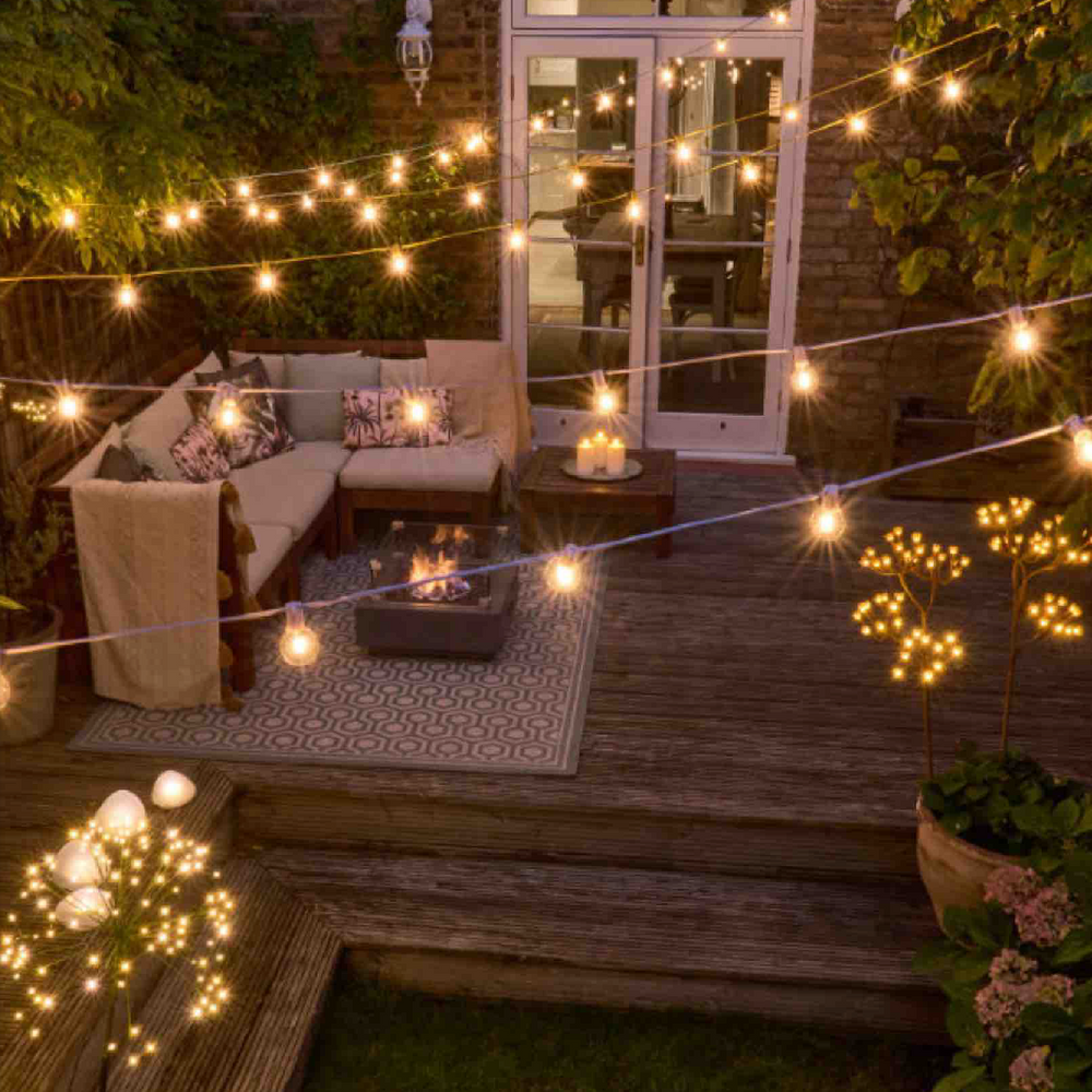 LED Festoon Light, Pastel Pink