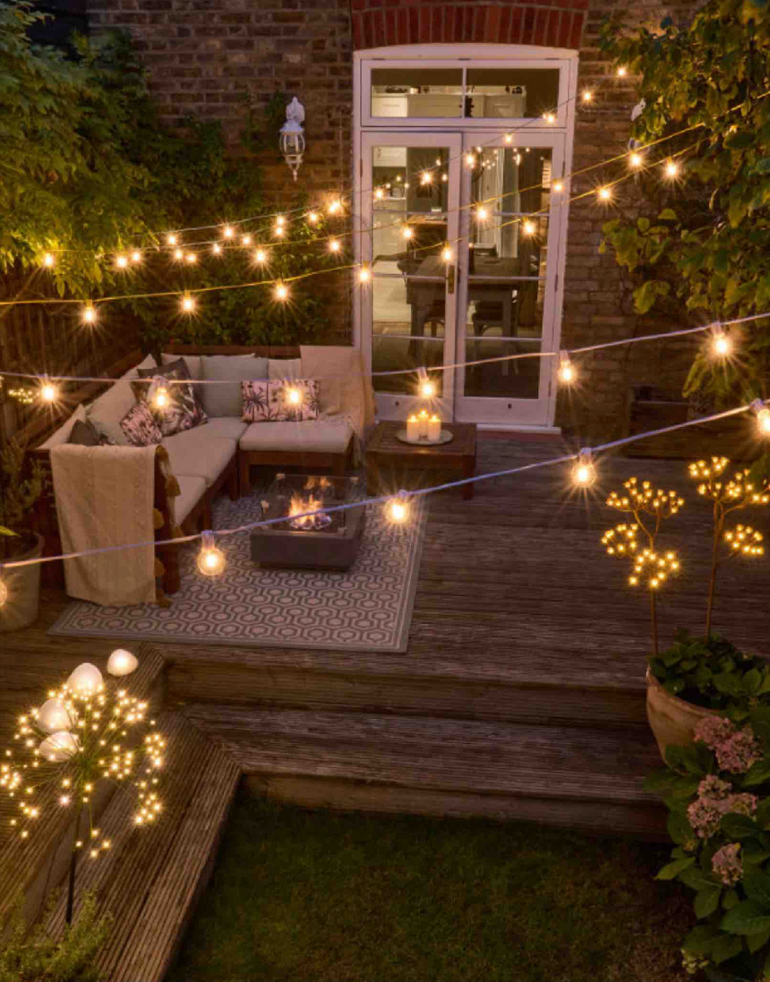 LED Festoon Light, Mint Green