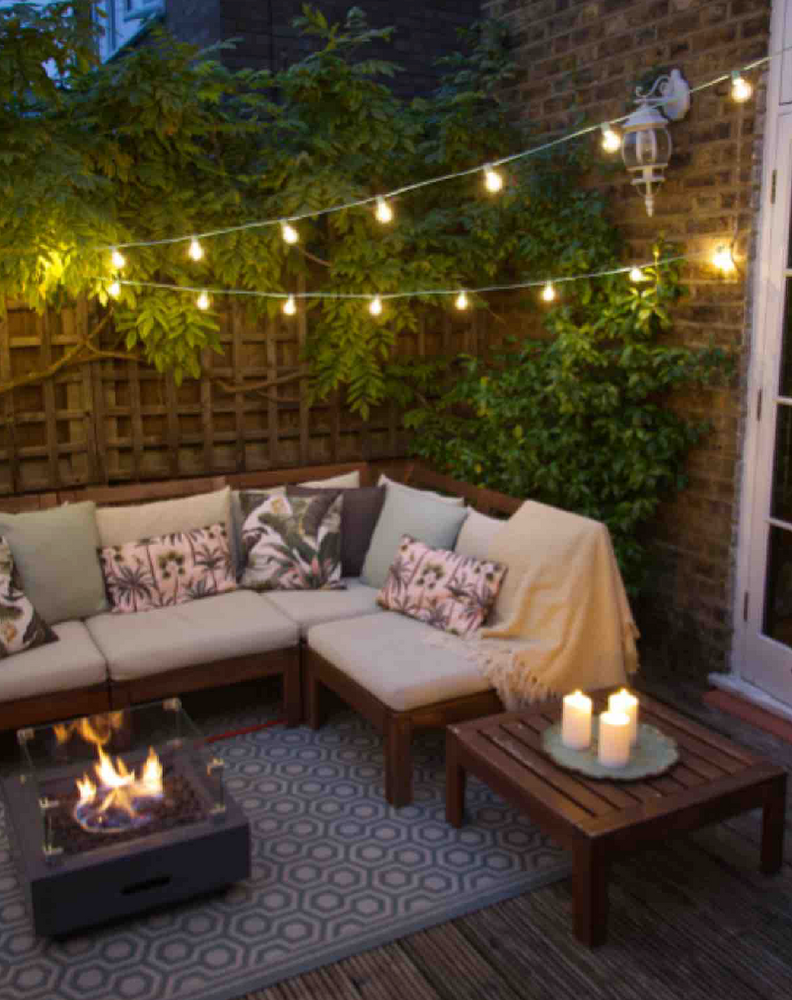 LED Festoon Light, Mint Green