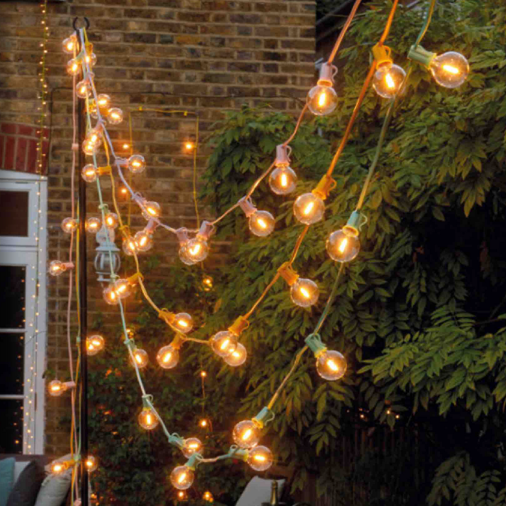 LED Festoon Light, Mint Green