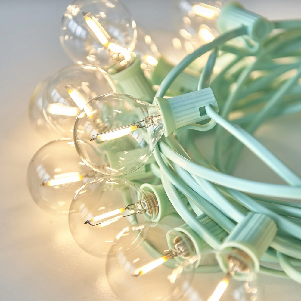 LED Festoon Light, Mint Green
