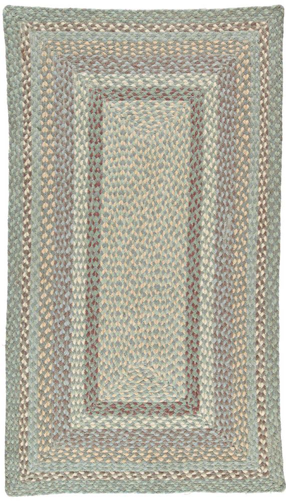 The Braided Rug Company Rectangle Jute Rug, Seaspray