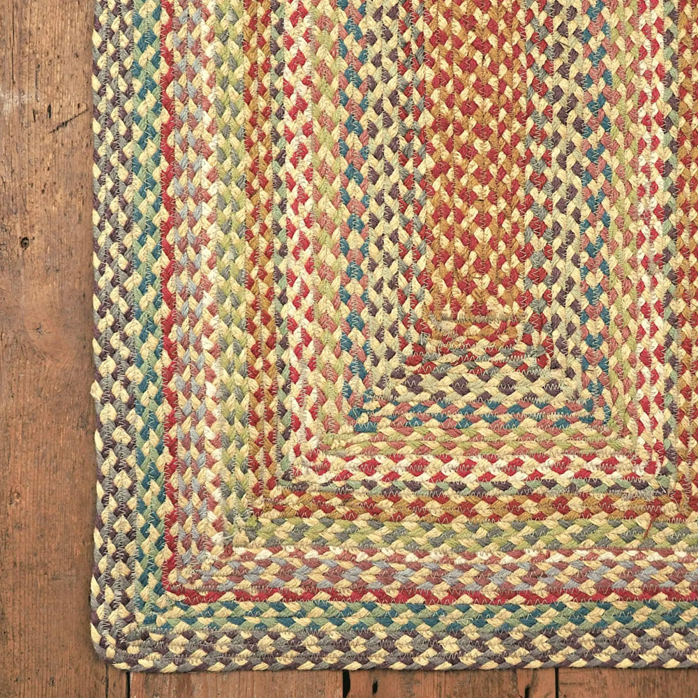 The Braided Rug Company Rectangle Jute Rug, Carnival