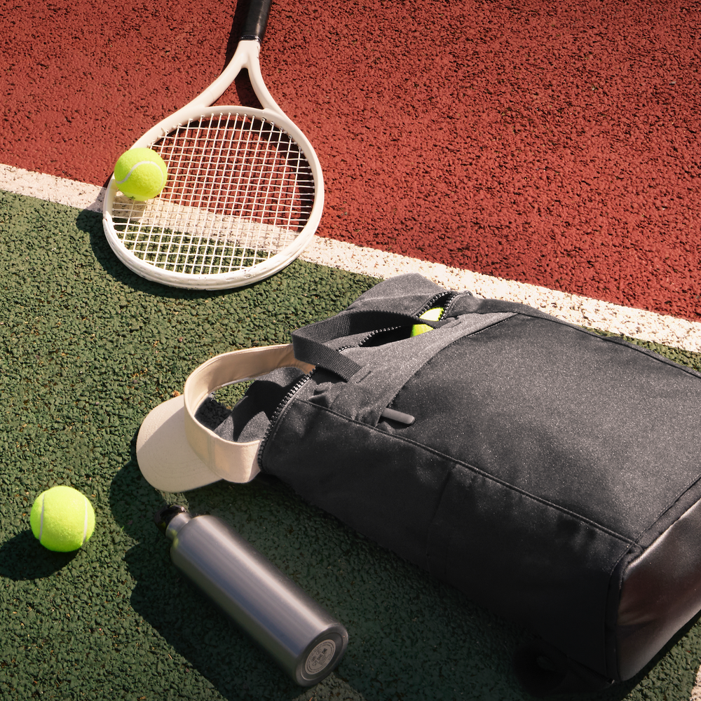 Roka London All Black Finchley Rucksack, (Sustainable Canvas)