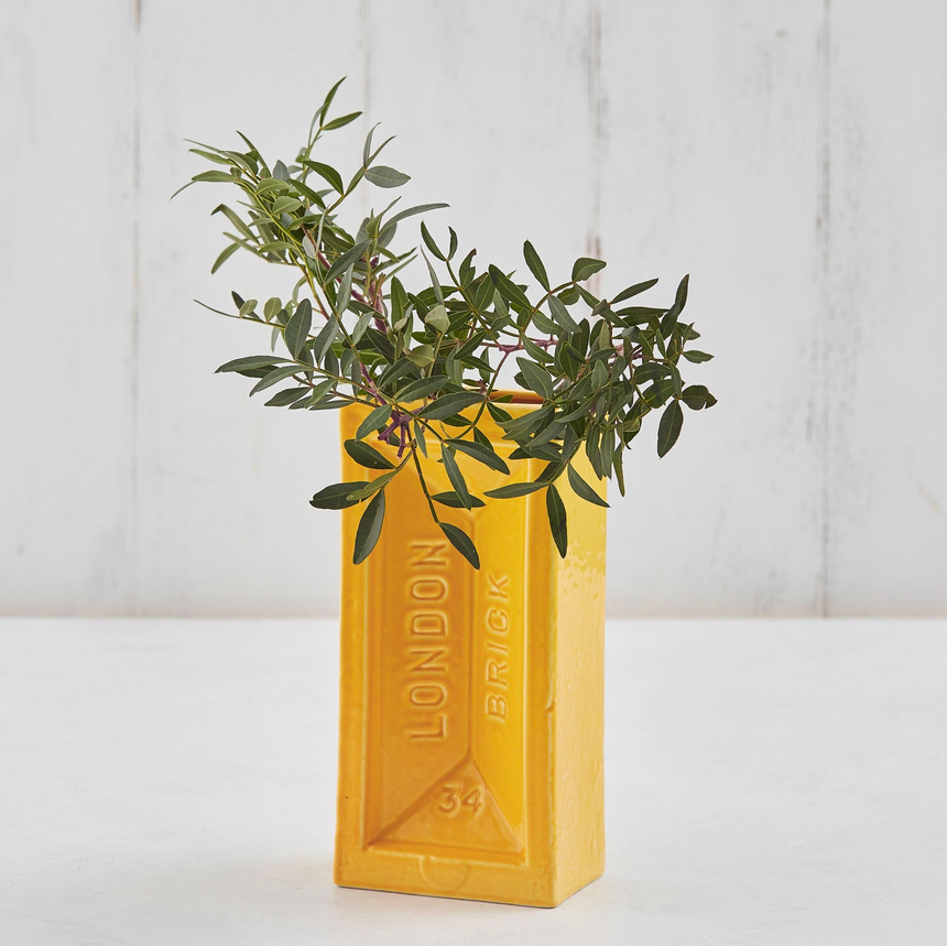London Brick Vase, Yellow