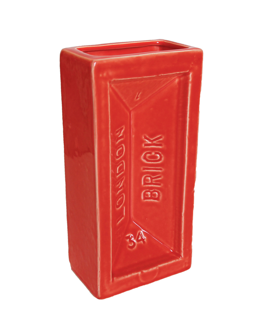 London Brick Vase, Orange