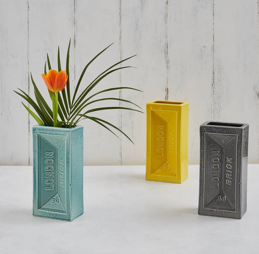 London Brick Vase, Yellow